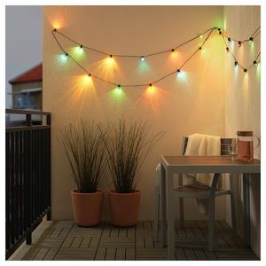 IKEA Rainbow Outdoor String Lights